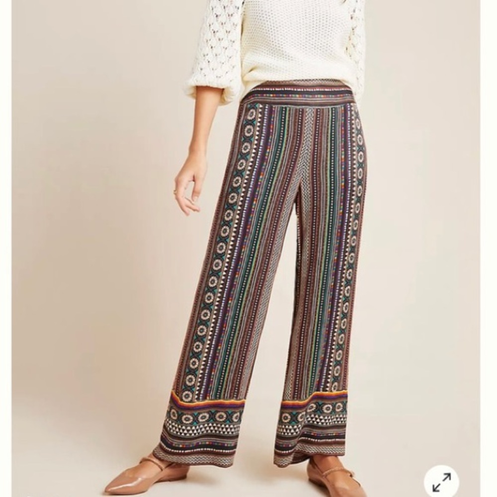 Farm Rio Pattern Pants, Size S